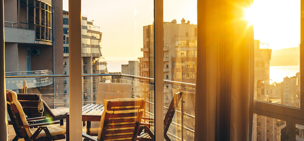 Sonnige Dachterrasse