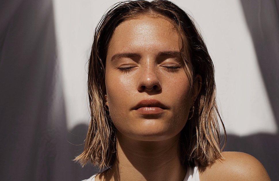 Gesicht in der Sonne