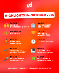 Collage mit allen wichtigen Daten im Oktober