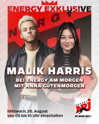 Malik Harris und Moderatorin Anna Gutenmorgen
