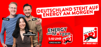 ENERGY Moderatoren Jakob, Anna Gutenmorgen, Ben