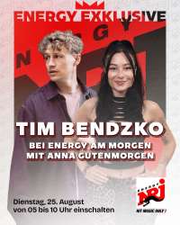 Tim Bendzko und Moderatorin Anna Gutenmorgen