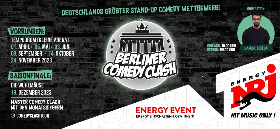 ENERGY präsentiert den Berliner Comedy Clash