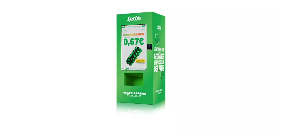 Der Sprite cool-down Getränkeautomat Der Sprite cool-down Getränkeautomat