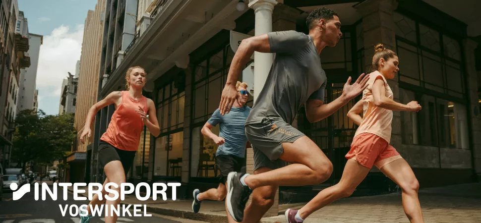 Jogger rennen in der Stadt