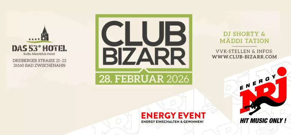 Club Bizarr Event-Ankündigung
