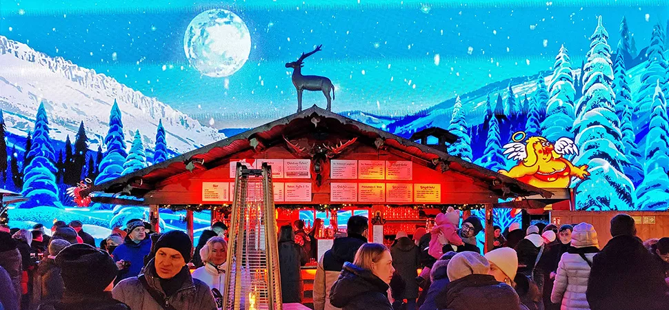 Santa Pauli Winterdeck auf dem Spielbudenplatz