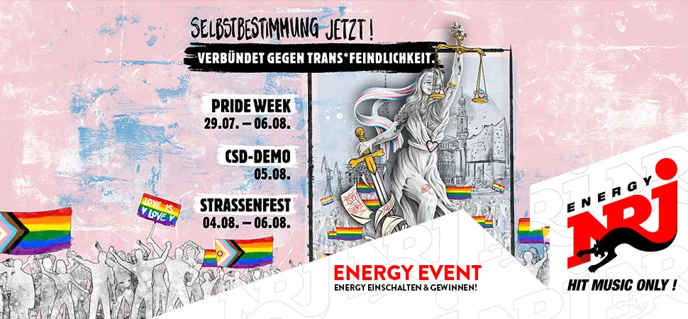 ENERGY präsentiert die Hamburg Pride Week 2023 ENERGY präsentiert die Hamburg Pride Week 2023
