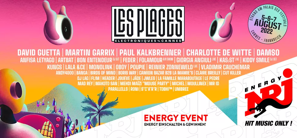 ENERGY präsentiert: Les Plages Électronique 2022 ENERGY präsentiert: Les Plages Électronique 2022