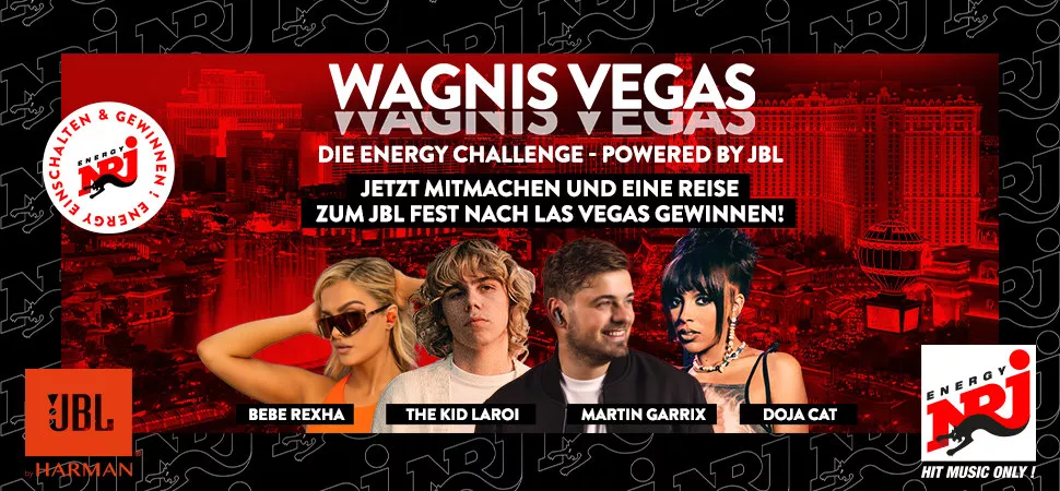 Wagnis Vegas - Die ENERGY Challenge powered by JBL Wagnis Vegas - Die ENERGY Challenge powered by JBL