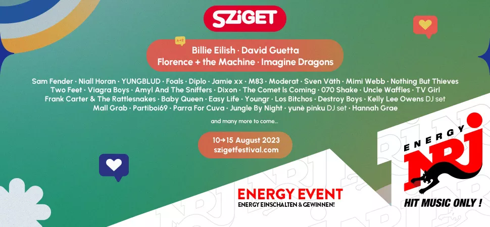 ENERGY präsentiert das Sziget Festival 2023