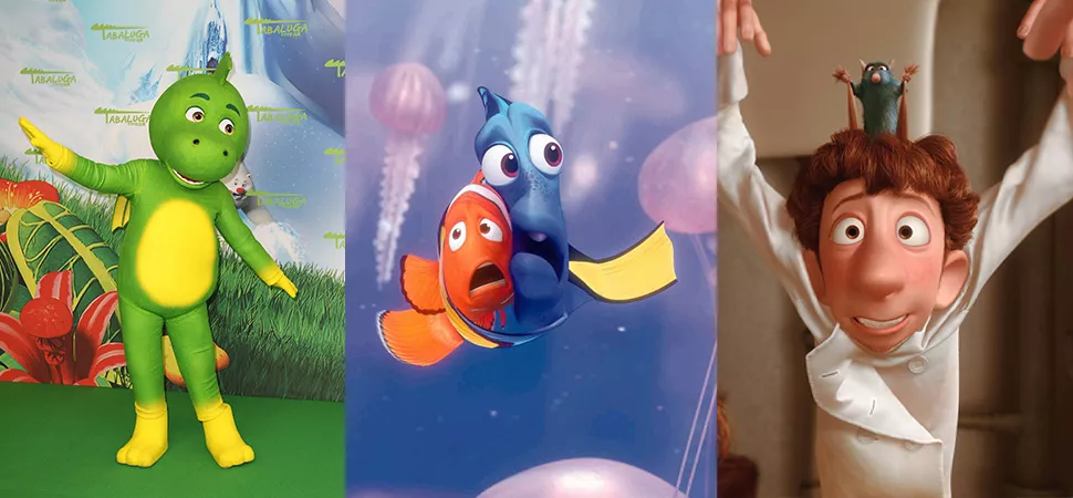 Tabaluga Figur, Findet Nemo und Dorie, Remy und Ratatouille