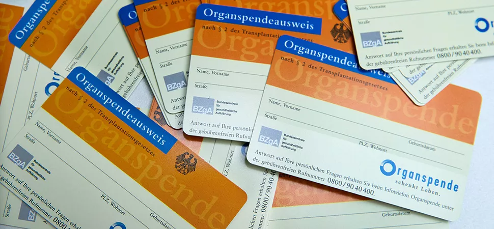Organspendeausweis Organspendeausweis