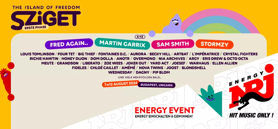 ENERGY präsentiert das Sziget Festival 2024