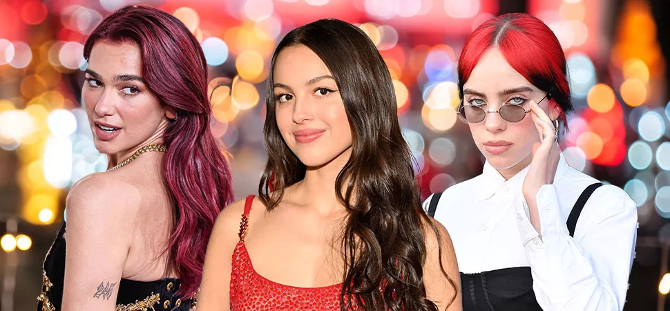 Dua Lipa, Olivia Rodrigo, Billie Eilish Fotomontage: Dua Lipa, Olivia Rodrigo, Billie Eilish