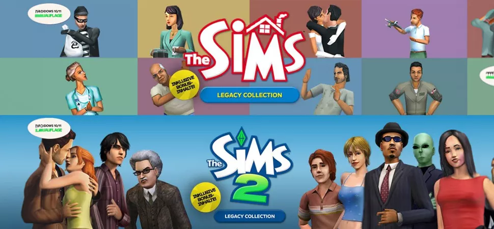 "Die Sims" und "Die Sims 2" Legacy Collection