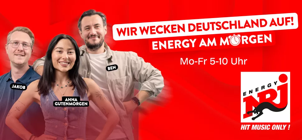 ENERGY am Morgen mit Anna Gutenmorgen, Jakob und Ben ENERGY am Morgen mit Anna Gutenmorgen, Jakob und Ben