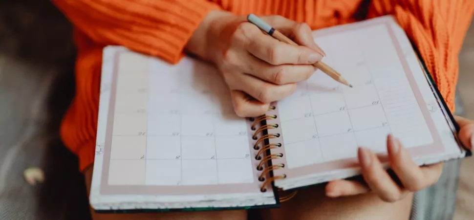 Jahresplanung mit einem Kalender