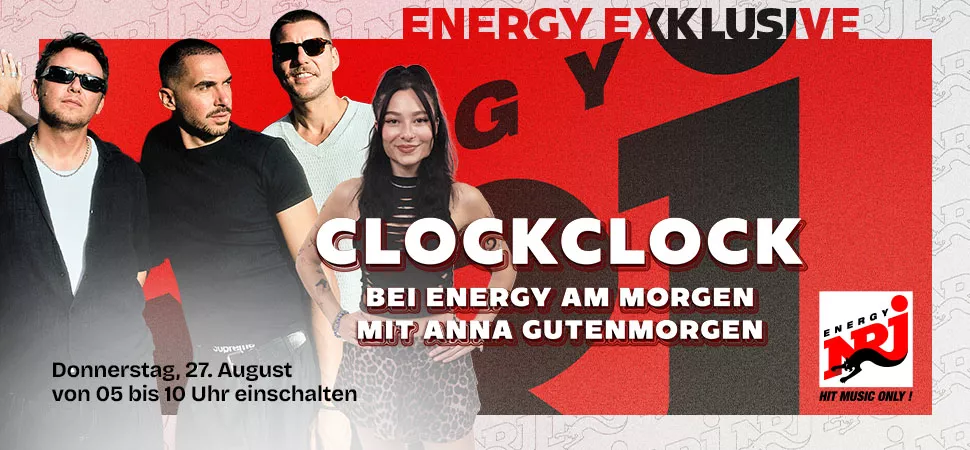 Band ClockClock und Moderatorin Anna Gutenmorgen