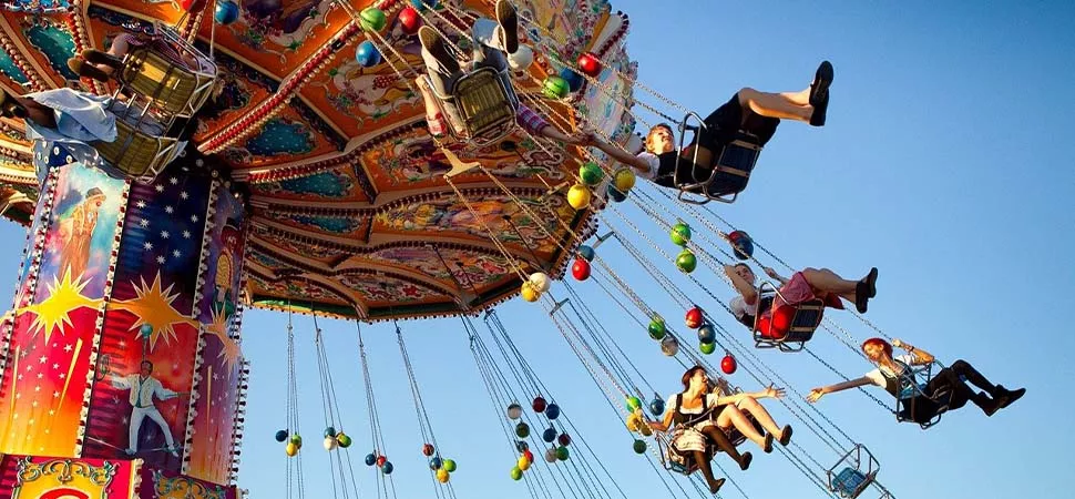 Kettenkarussell Kettenkarussell auf einem Fest