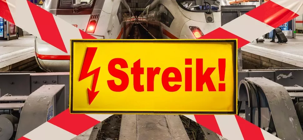 Streikschild vor ICE