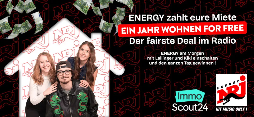 Grafik mit viel Text und einem Foto von drei Moderatoren in einem Haus