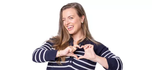 Moderatorin Julia
