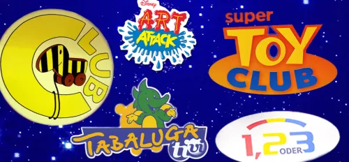 Logos beliebter Kinderserien