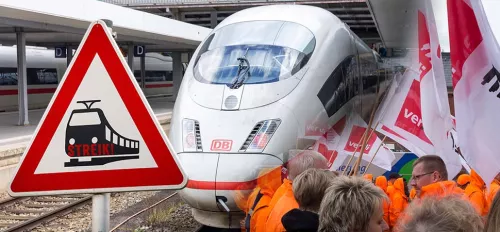 Warnstreik Deutsche Bahn