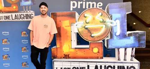 Dominik Porschen bei der Premiere der vierten Staffel LOL