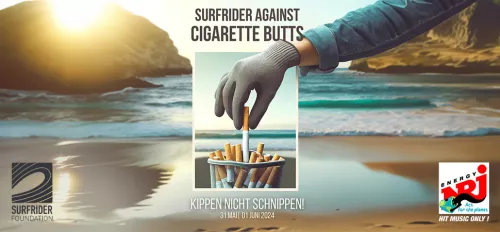 Surfrider against cigarette butts