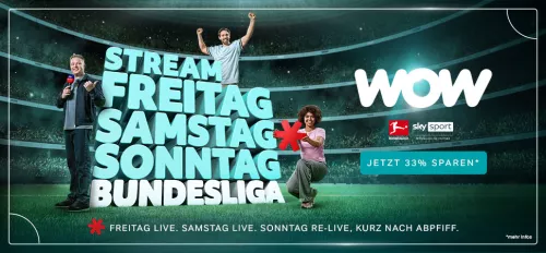 Bundesliga Start 2025 auf WOW 