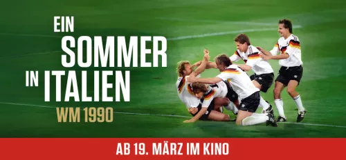 Gruppe deutsche Fußballer der WM 1990 darüber Text