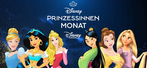Aschenputtel, Jasmin, Cinderlla, Mulan, Belle und Rapunzel