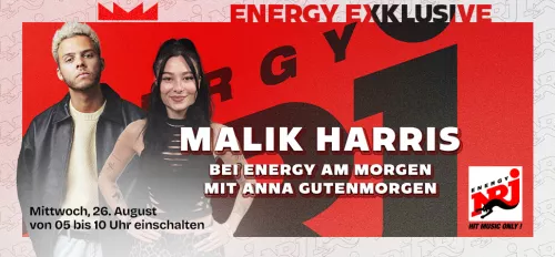 Sänger Malik Harris und Moderatorin Anna Gutenmorgen