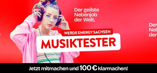 Werde Musiktester bei ENERGY Sachsen
