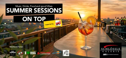 Summer Sessions der Schlössle Galerie mit Aperol und Sonnenuntergang