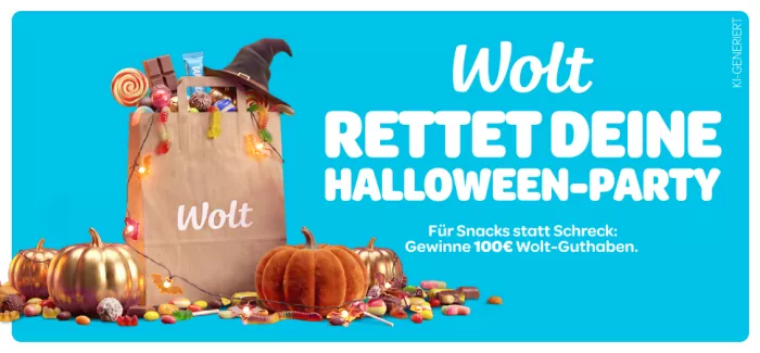 Wolt rettet deine Halloween-Party