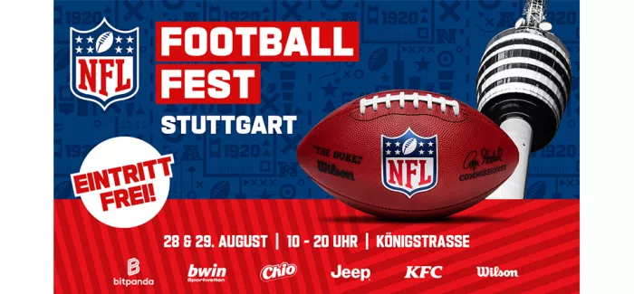 Plakat für das NFL Football Fest