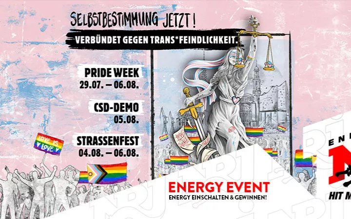 ENERGY präsentiert die Hamburg Pride Week 2023 ENERGY präsentiert die Hamburg Pride Week 2023
