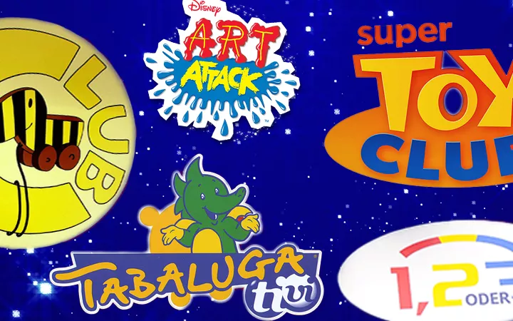 Logos beliebter Kinderserien