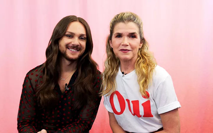 Anke Engelke und Riccardo Simonetti bei ENERGY zu Besuch