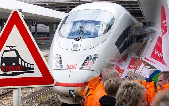 Warnstreik Deutsche Bahn