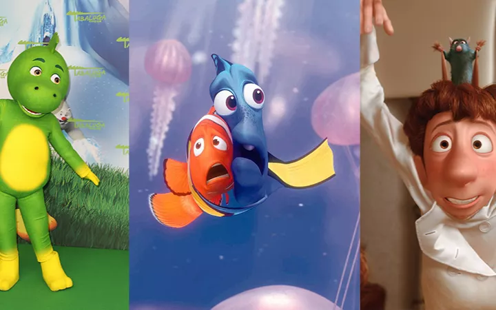 Tabaluga Figur, Findet Nemo und Dorie, Remy und Ratatouille
