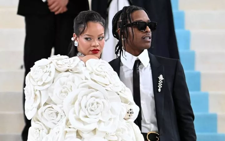 Rihanna und ASAP Rocky auf der Met-Gala 2023