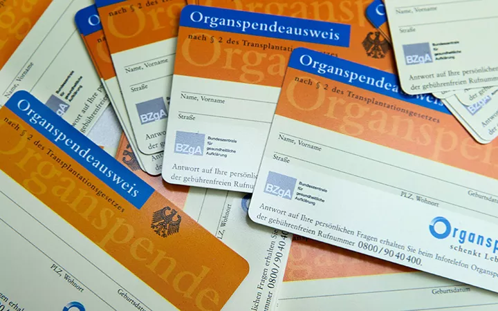 Organspendeausweis Organspendeausweis