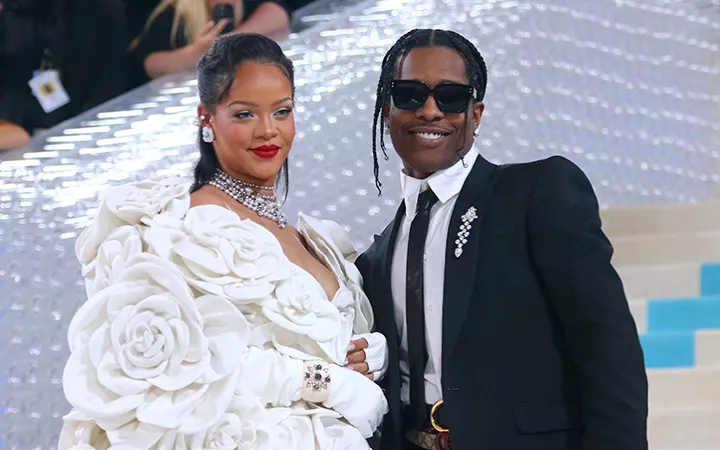 Rihanna und ASAP Rocky auf der Met Gala 2023