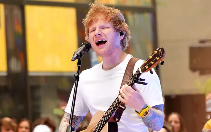 Ed Sheeran bei einem Auftritt in New York im Juni 2023