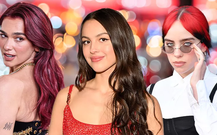 Dua Lipa, Olivia Rodrigo, Billie Eilish Fotomontage: Dua Lipa, Olivia Rodrigo, Billie Eilish
