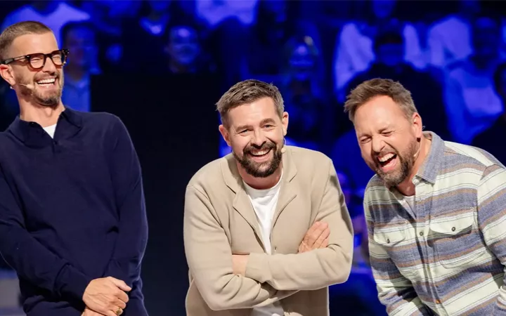 Joko & Klaas gegen ProSieben Joko und Klaas mit Moderator Steven Gätjen